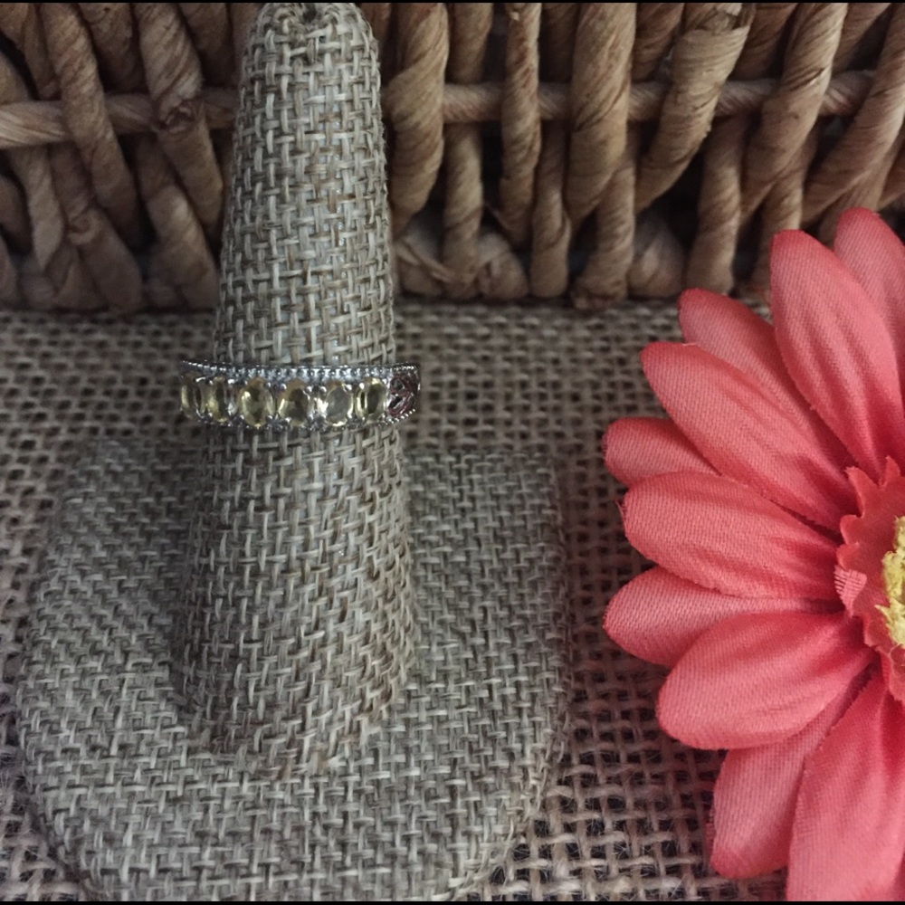 Citrine Band Ring